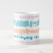 Pastel Batik Muster Jumbo-Tasse (Vorderseite)