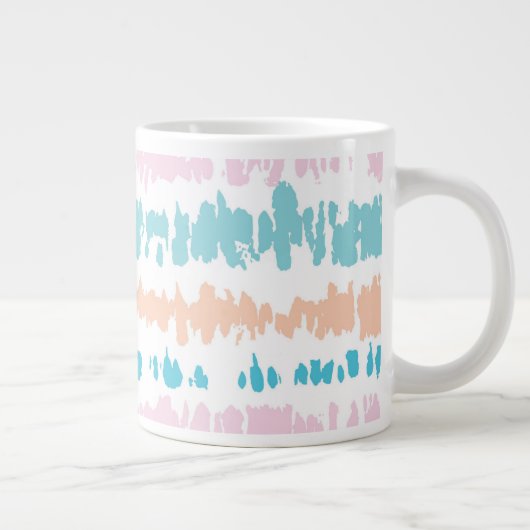 Pastel Batik Muster Jumbo-Tasse (Rechts)