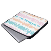 Pastel Batik Muster Laptopschutzhülle (Vorne Knopf)