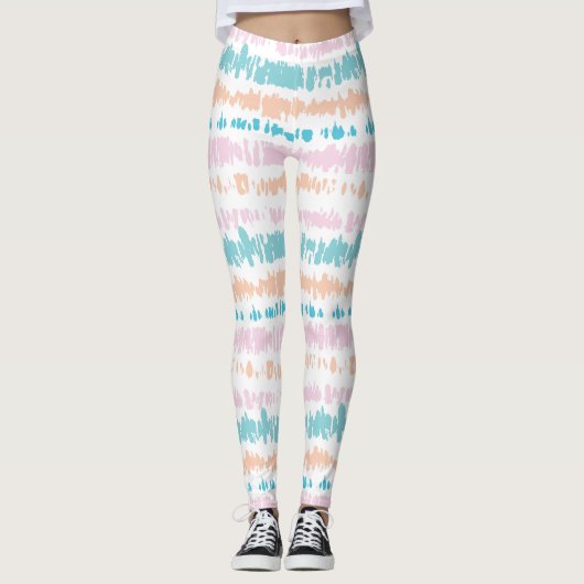 Pastel Batik Muster Leggings (Vorderseite)