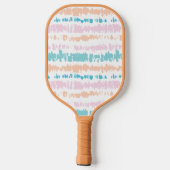 Pastel Batik Muster Pickleball Schläger (Rückseite)