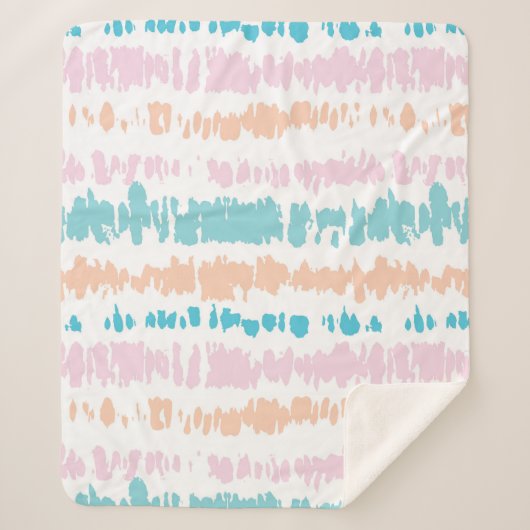 Pastel Batik Muster Sherpadecke (Vorderseite)