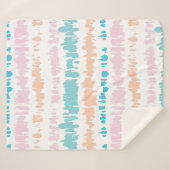 Pastel Batik Muster Sherpadecke (Vorderseite (Horizontal))