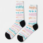 Pastel Batik Muster Socken (Linkes Detail)