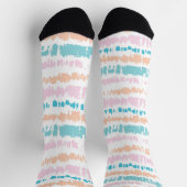 Pastel Batik Muster Socken (Oben)
