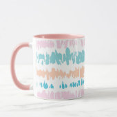 Pastel Batik Muster Tasse (Links)