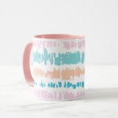 Pastel Batik Muster Tasse (Vorderseite Links)