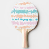 Pastel Batik Muster Tischtennis Schläger (Vorderseite)