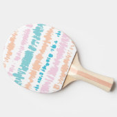 Pastel Batik Muster Tischtennis Schläger (Seitenansicht)