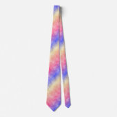 Pastel Batik Rainbow Gradient Pattern Krawatte (Vorderseite)