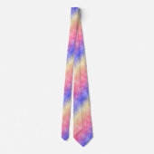 Pastel Batik Rainbow Gradient Pattern Krawatte (Rückseite)