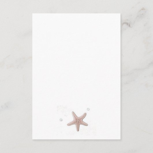 Pastel Beach Begleitkarte (Rückseite)