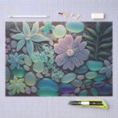 Pastel Beach Glass Blume Mosaik Seidenpapier (Handwerk)