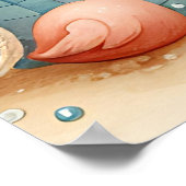 Pastel Beach Kinderzimmer Poster (Ecke)