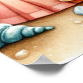 Pastel Beach Kinderzimmer Poster (Ecke)