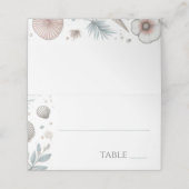 Pastel Beach Platzkarte (Außenseite Aufgefaltet)