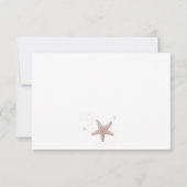 Pastel Beach RSVP Karte (Rückseite)