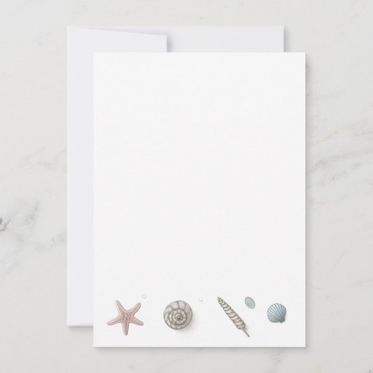 Pastel Beach Save the Date (Rückseite)