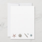 Pastel Beach Save the Date Dankeskarte (Rückseite)