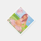 Pastel Beautiful Mama-to-Be Babydusche Serviette (Ecke)