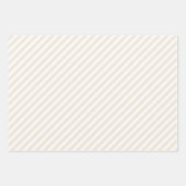 Pastel Beige Creme Sand Wrapping Paper Sheets Geschenkpapier Set (Vorderseite)