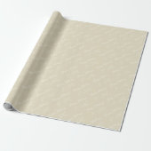 Pastel Beige Happy Holidays Bow Pattern Geschenkpapier (Ungerollt)