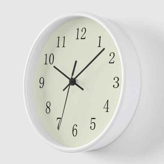 Pastel Beige Kitchen Wall Clock Uhr (Winkel)
