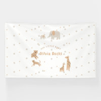 Pastel Beige Niedlich Illustrative Babydusche