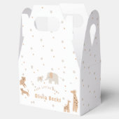 Pastel Beige Niedlich Illustrative Babydusche Geschenkschachtel (Geöffnet)