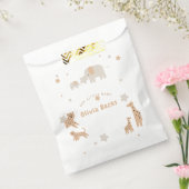 Pastel Beige Niedlich Illustrative Babydusche Geschenktütchen (Versiegelt)