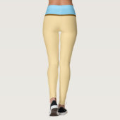 Pastel Beige und Baby Blue Leggings (Rückseite)