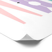 Pastel Bekleidung Buttone Wäscheservice Raum Art P Poster (Ecke)