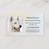 Pastel Berufliches Foto für Tierheiler Visitenkarte (Rückseite)