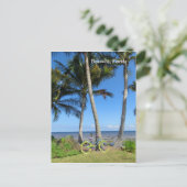 Pastel Bicycle Ocean Florida Postkarte (Stehend Vorderseite)
