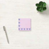 Pastel Big Heart Small Herz Design Nachhinweise Post-it Klebezettel (Büro)