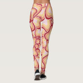 Pastel Bio Hearts Formen Leggings (Rückseite)