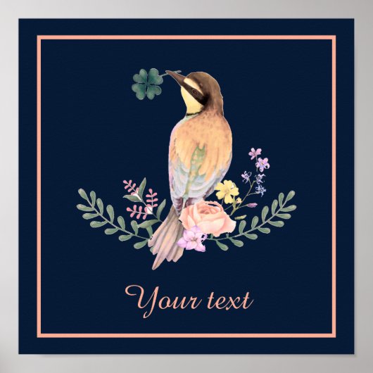 Pastel bird poster (Vorne)