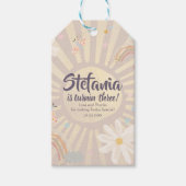 Pastel Birthday Girl Pink Thank You  Geschenkanhänger (Vorderseite)