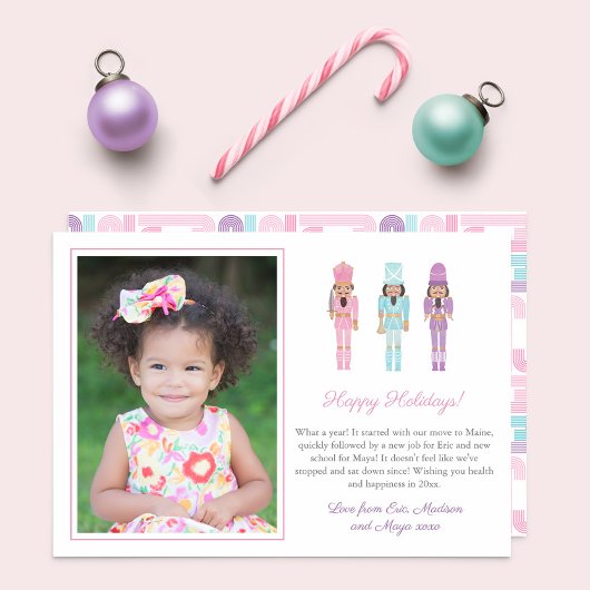 Pastel Black Nutcracker Retro Frohe Weihnachten