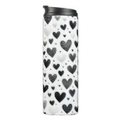 PASTEL BLACK WATERCOLOR LIEBE VALENTINE HEARS THERMOSBECHER (Nach rechts gedreht)