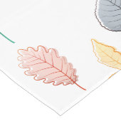 Pastel-Blätter Großer Tischläufer (Ecke)