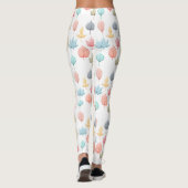 Pastel-Blätter Leggings (Rückseite)
