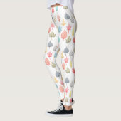 Pastel-Blätter Leggings (Links)