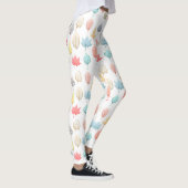 Pastel-Blätter Leggings (Rechts)