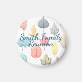 Pastel-Blätter Magnet (Vorne)