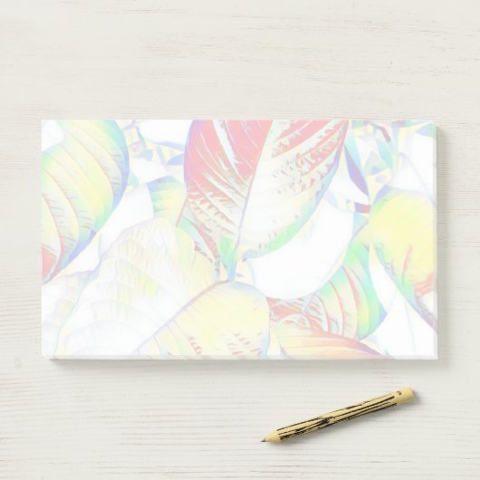 Pastel-Blätter Post It Notes Post-it Klebezettel (Auf Schreibtisch)