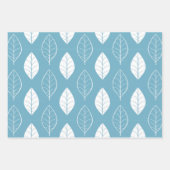 Pastel Blätter Wrapping Paper Set (Vorderseite 3)
