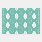 Pastel Blätter Wrapping Paper Set (Vorderseite)