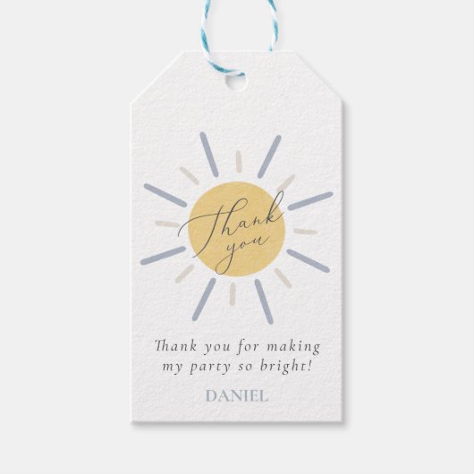 Pastel Blau 1. Reise um die Geschenketiketten der Geschenkanhänger (Vorderseite)