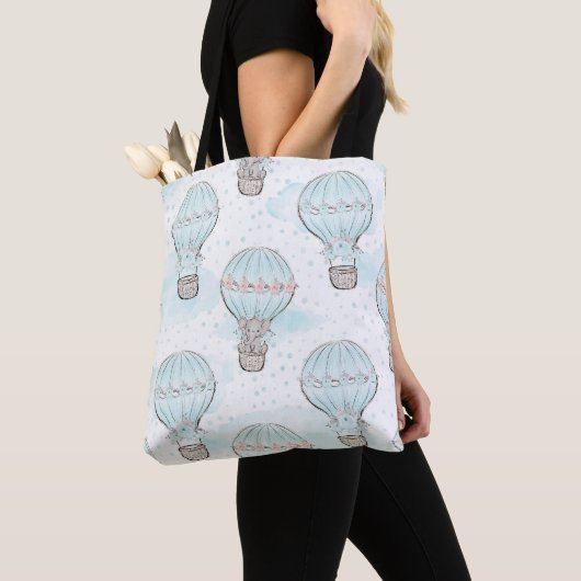 PASTEL BLAU MIT GARTENBABY-ELEPHANEN TASCHE (Von Nahem)